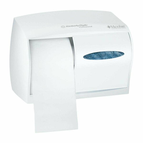 Beautyblade Coreless Jumbo Twin 1/4 Fold Toilet Tissue Dispenser - Pearl White BE3581280